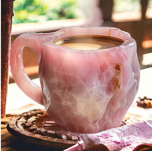 Crystal Gemstone Mug – Handcrafted 3D Mineral Coffee Cup for Unique Home Style