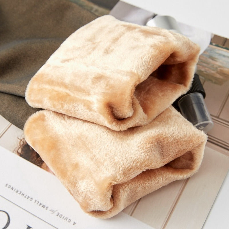 Translucent fake cosy fleece lined leggings. Warm Winter Thermal for Plus Size Women