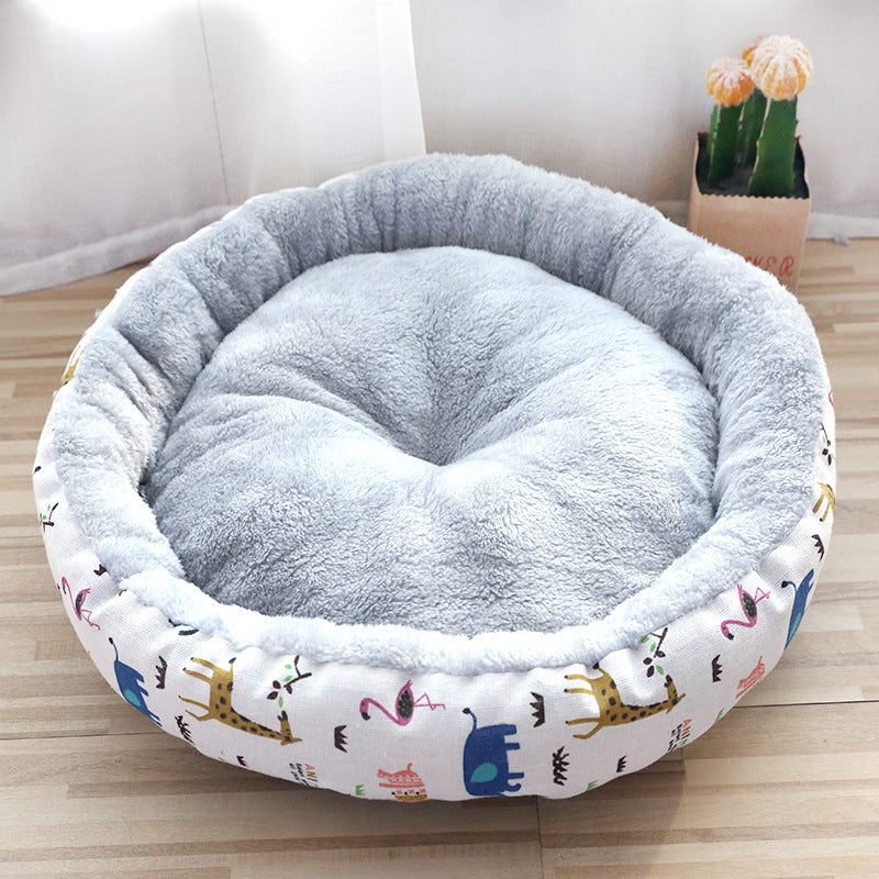 Cozy Plush Pet Bed – Soft & Comfortable Nest for Cats and Small Dogs