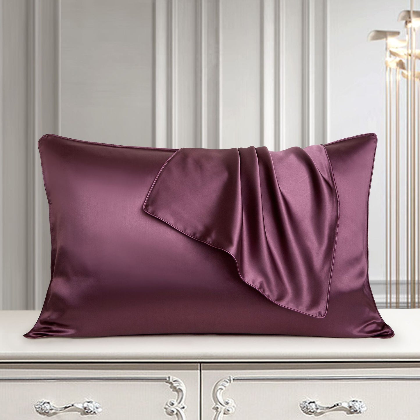 100% Mulberry Silk Pillowcase – Smooth Luxury Bedding Pillow Slip