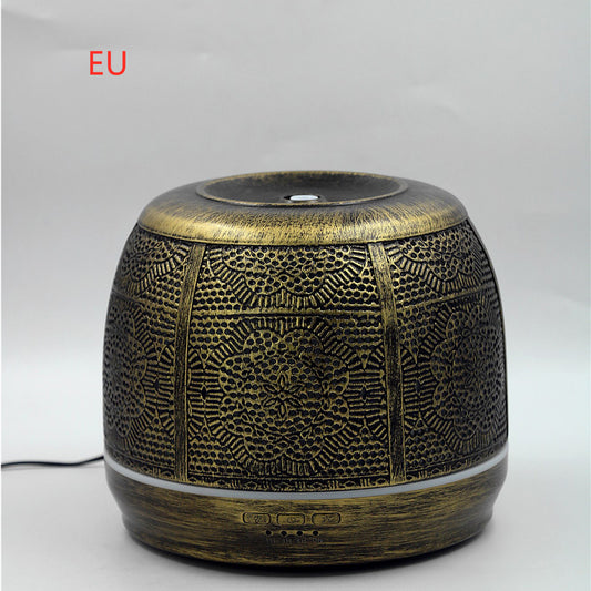 Luxury Vintage Aromatherapy Diffuser – Essential Oil Humidifier with Elegant Carved Design