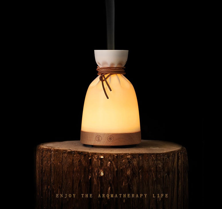 Luxury Aromatherapy Diffuser Lamp – Essential Oil Humidifier with Soft Ambient Light