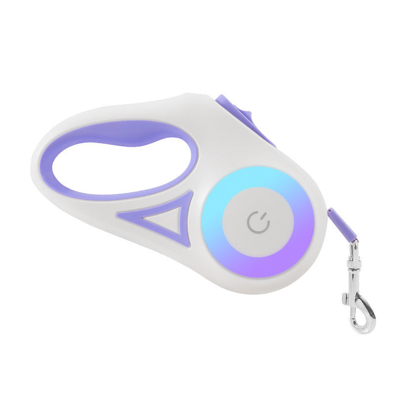 Luxury LED Retractable Leash with Flashlight – Safe & Stylish Walks for Dogs & Cats