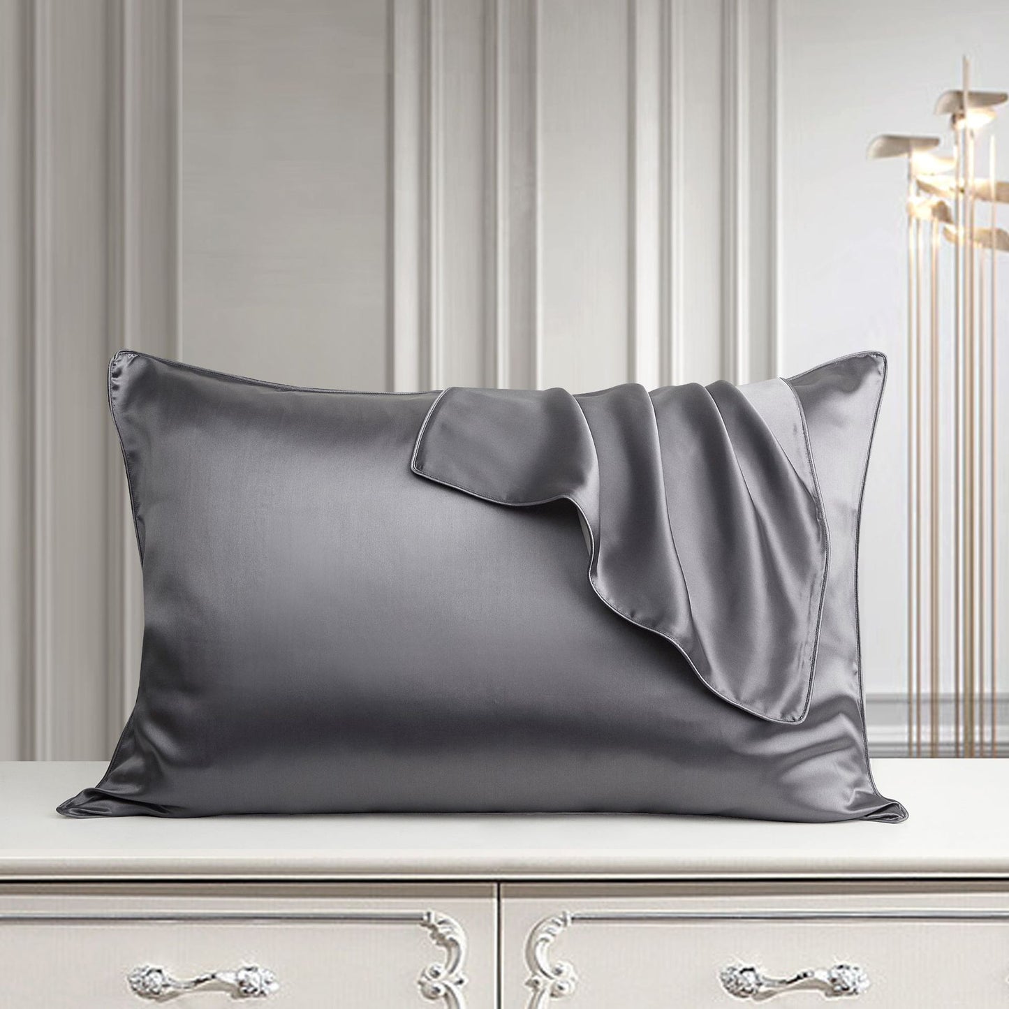 100% Mulberry Silk Pillowcase – Smooth Luxury Bedding Pillow Slip