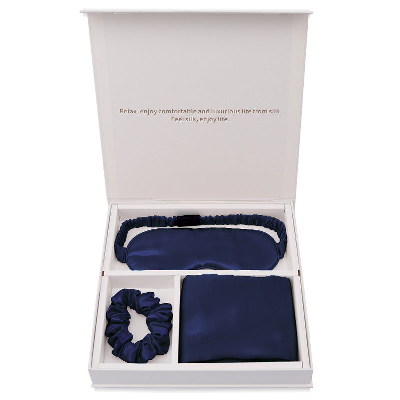 Luxury Silk Sleep Set – Pillowcase, Eye Mask & Scrunchie