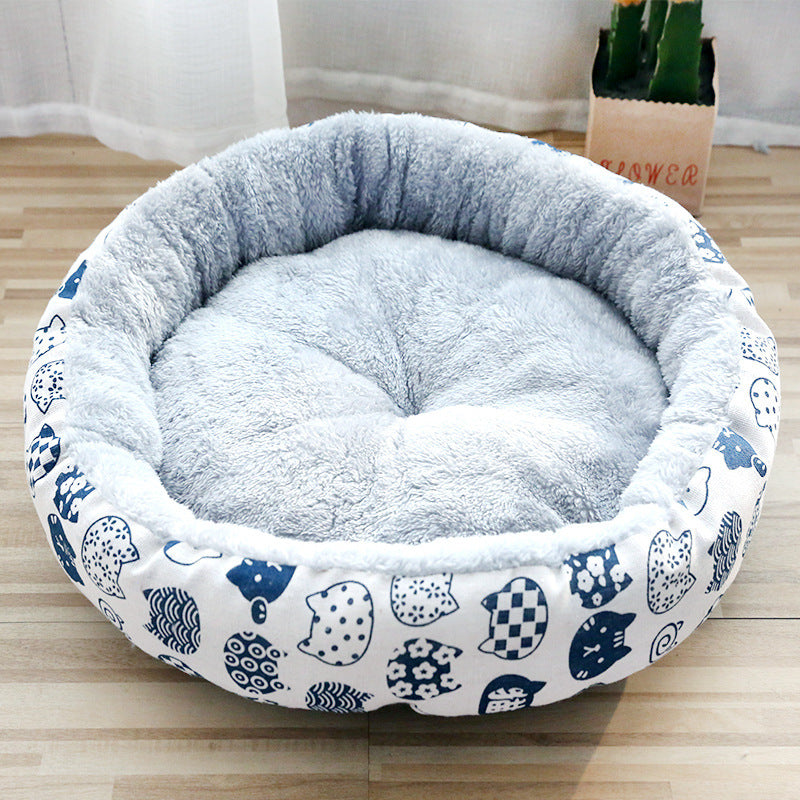 Cozy Plush Pet Bed – Soft & Comfortable Nest for Cats and Small Dogs