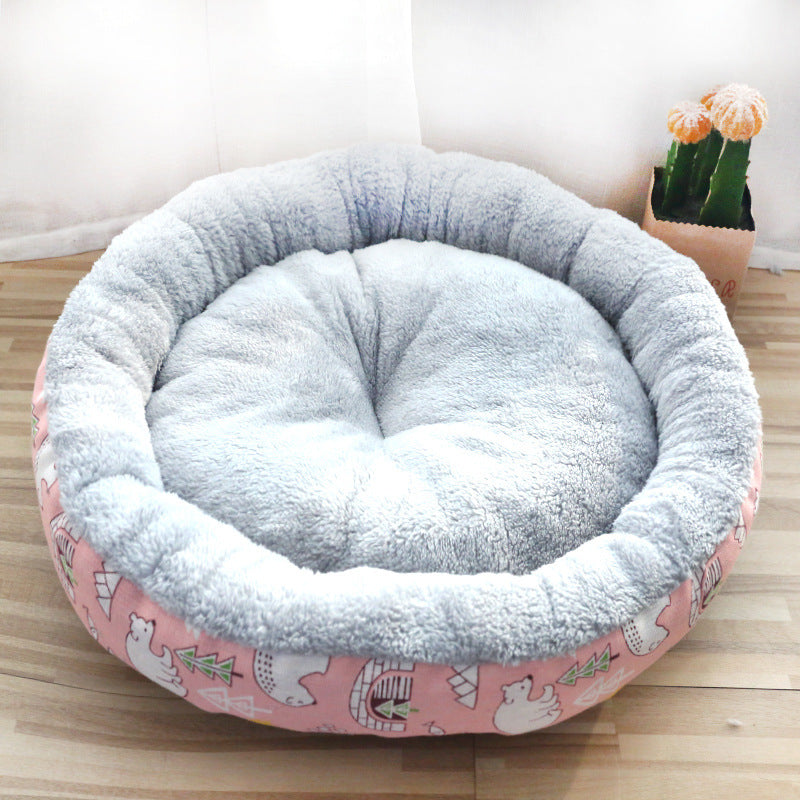 Cozy Plush Pet Bed – Soft & Comfortable Nest for Cats and Small Dogs
