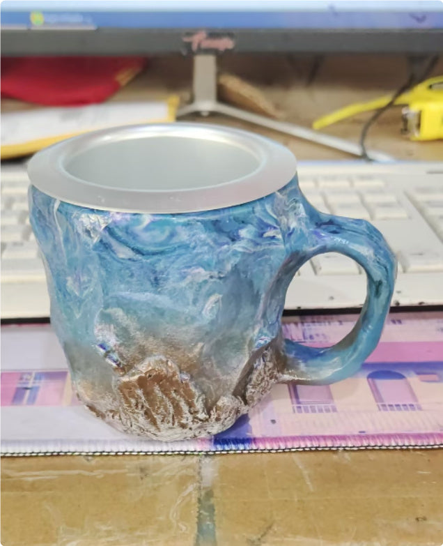 Crystal Gemstone Mug – Handcrafted 3D Mineral Coffee Cup for Unique Home Style