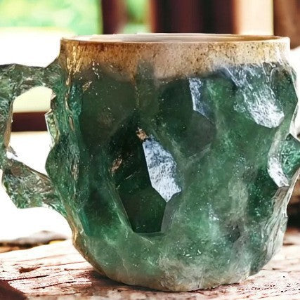 Crystal Gemstone Mug – Handcrafted 3D Mineral Coffee Cup for Unique Home Style
