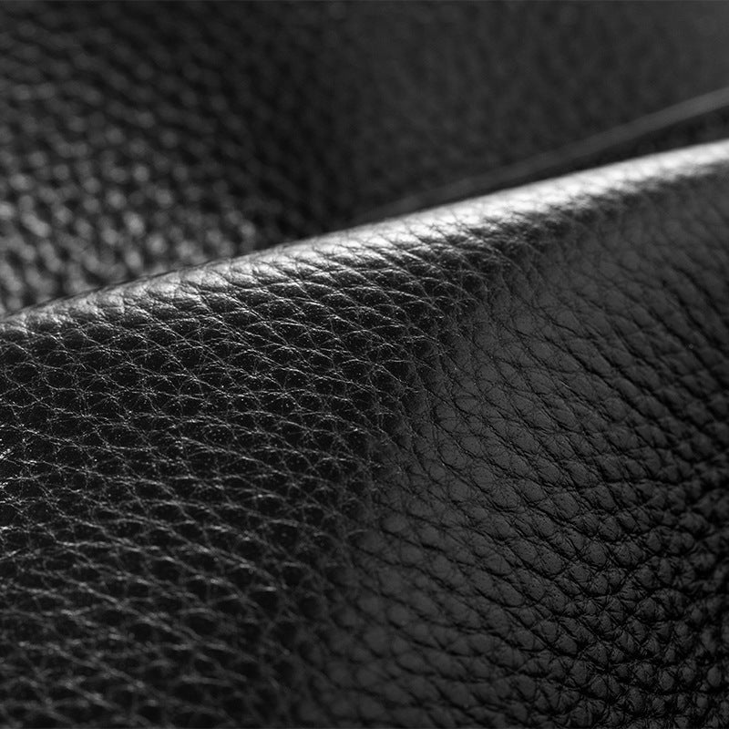 Luxury Genuine Leather Backpack – Timeless Black Travel & Business Bag