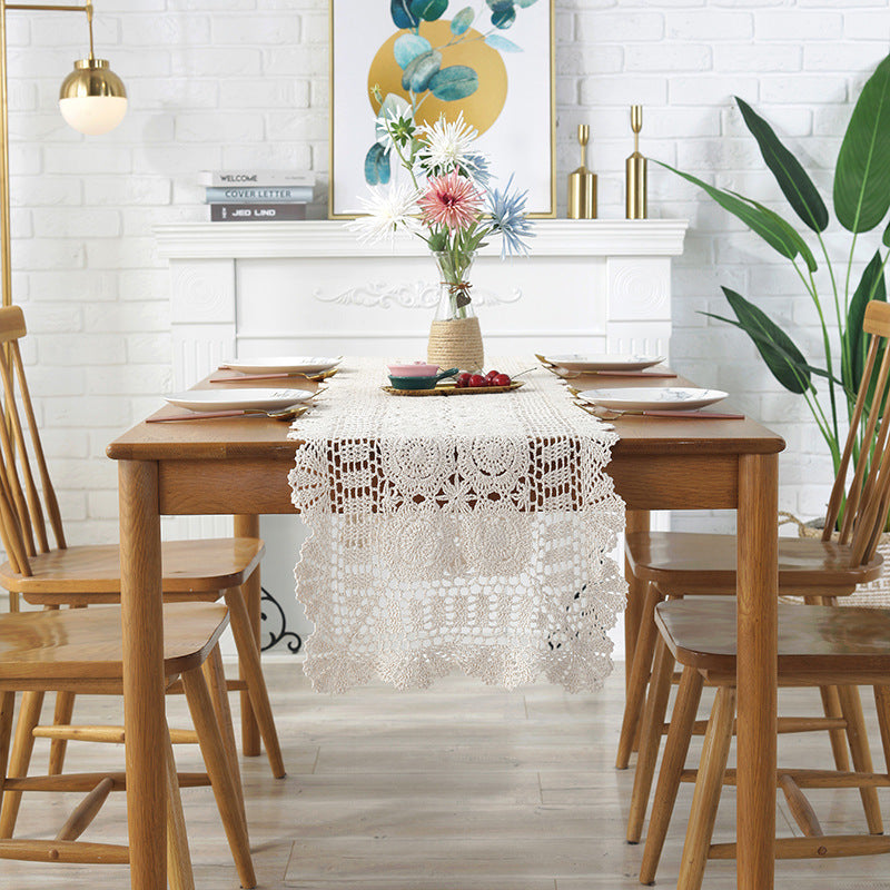 Handmade Crochet Table Runner – Vintage Lace Design